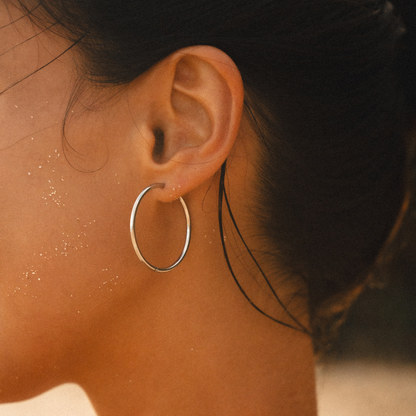 Thin Hoop Earrings